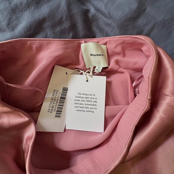 BNWT Reformation Joana Silk Dress - Picture 8 of 11